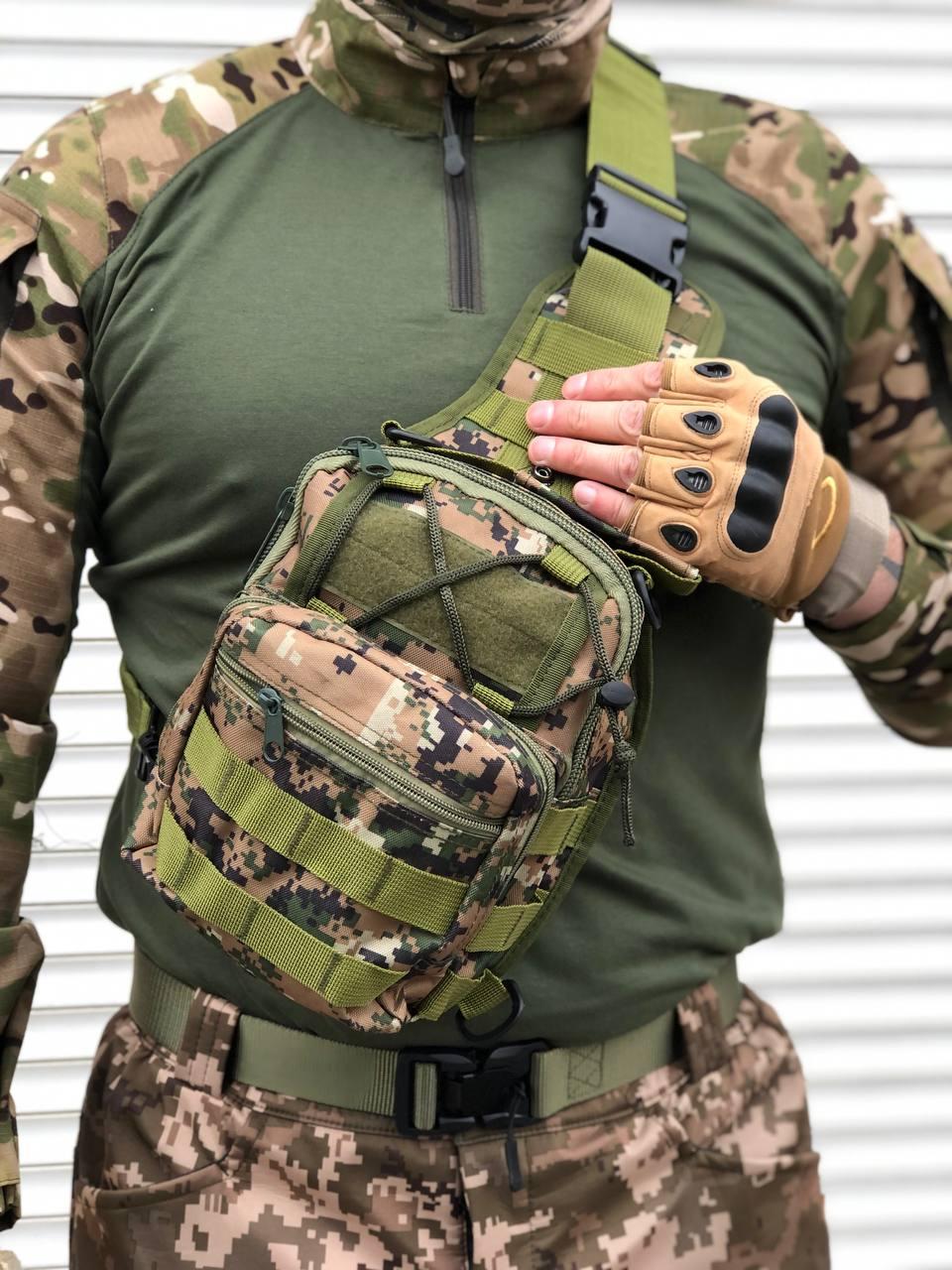 Сумка тактична через плече pixel 7 л, фото 1