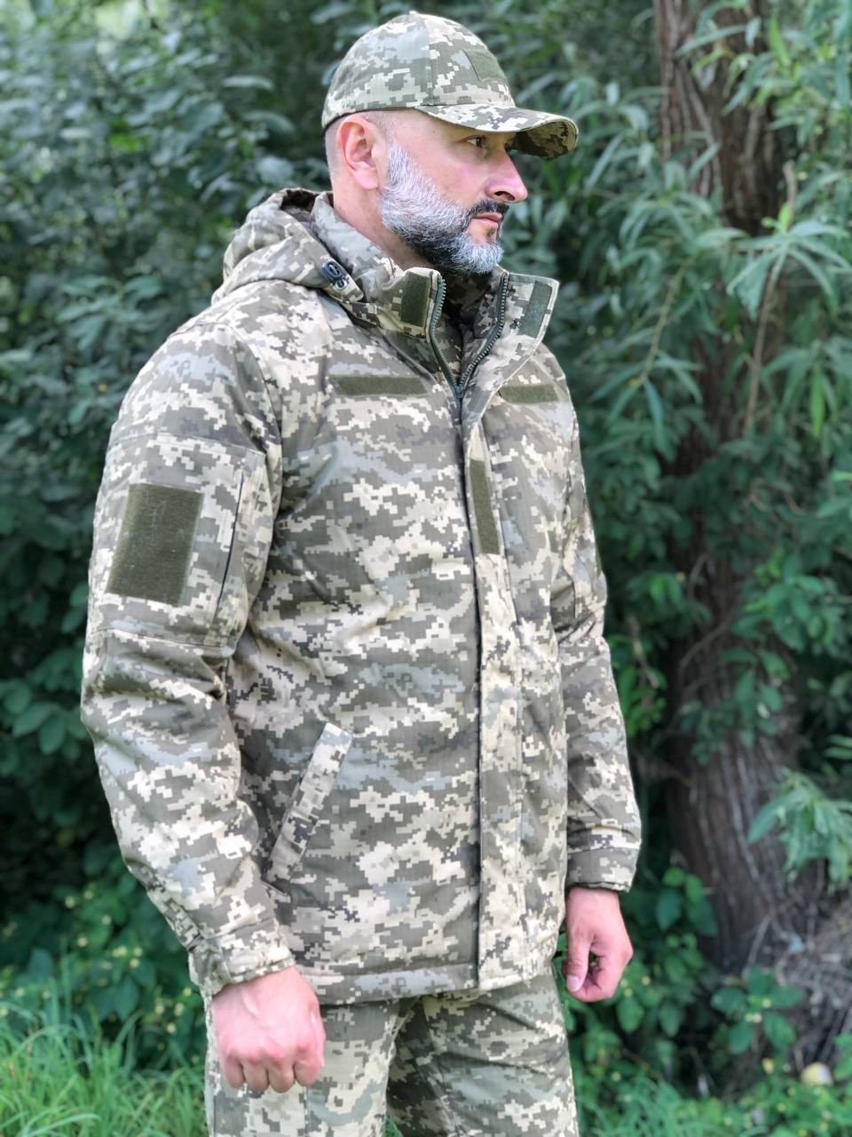 Бушлат зимовий ріп-стоп, піксель