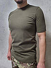 Футболка в рубчик олива