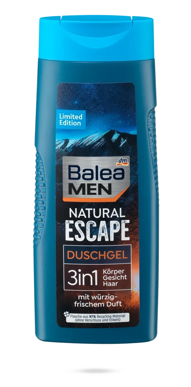 Гель для душа Balea Men 3 в 1 Natural Escape 300 мл