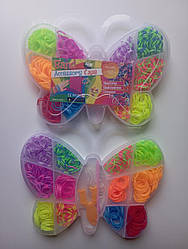 Набір резинок для плетіння, Метелик 12 кольорів