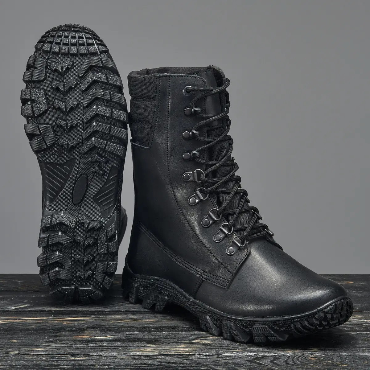 Берці Бізон демісезонні чорні, фото 1