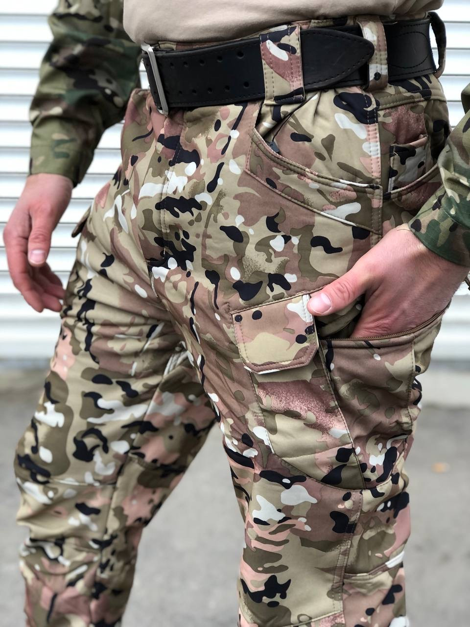Брюки тактичні Soft Shell мультикам