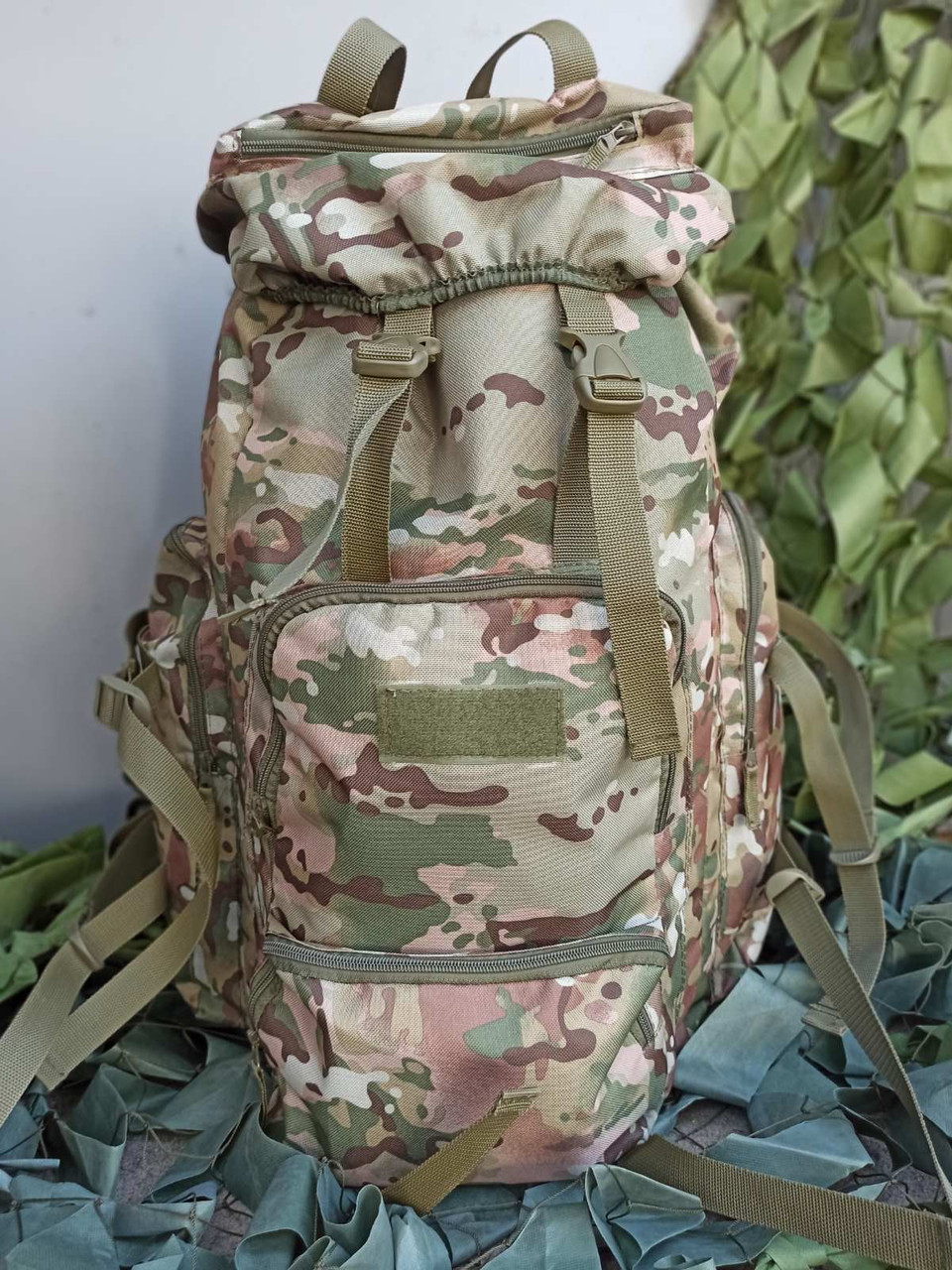 Рюкзак тактичний 65 л, мультикам, фото 1