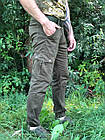 Брюки тактичні, джогери стрейч котон, олива