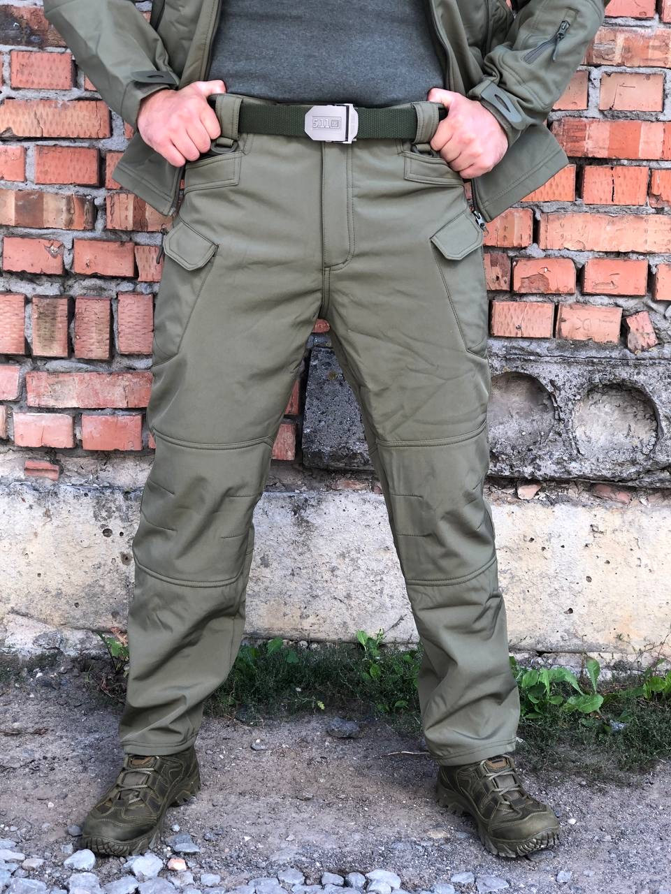 Тактичні штани Soft Shell olive