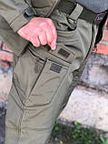 Тактичні штани Soft Shell olive, фото 3