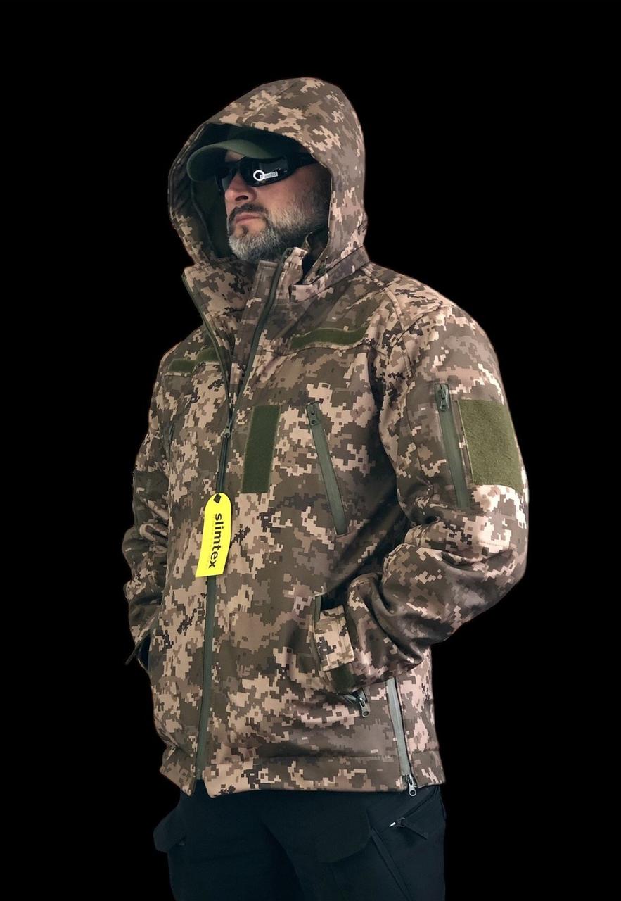 Куртка зимова UKR-TEC slimtex/omni-heat, піксель, фото 1