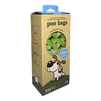 Poo Bags Dog Waste Bag Пакеты для собачьих фекалий, 21 рулон по 15 пакетов 21 шт