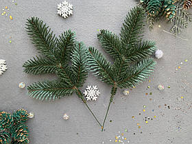 Гілка хвої лита "Нобіліс люкс зелено-блакитна 5-ка" (штучна хвоя)