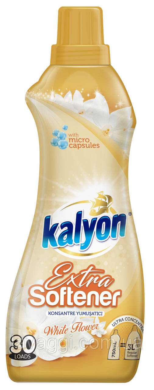 Пом'якшувач для прання Kalyon Extra White Flower на 30 прань 750 мл
