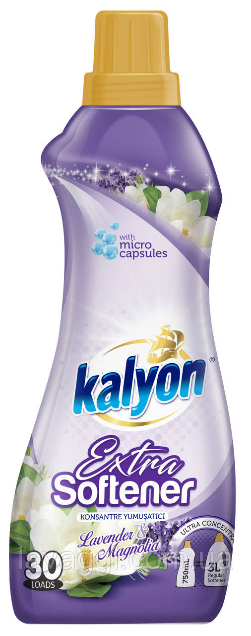 Ополаскиватель для стирки Kalyon Extra Lavender & Magnolia на 30 стирок 750 мл - фото 1 - id-p2017309452