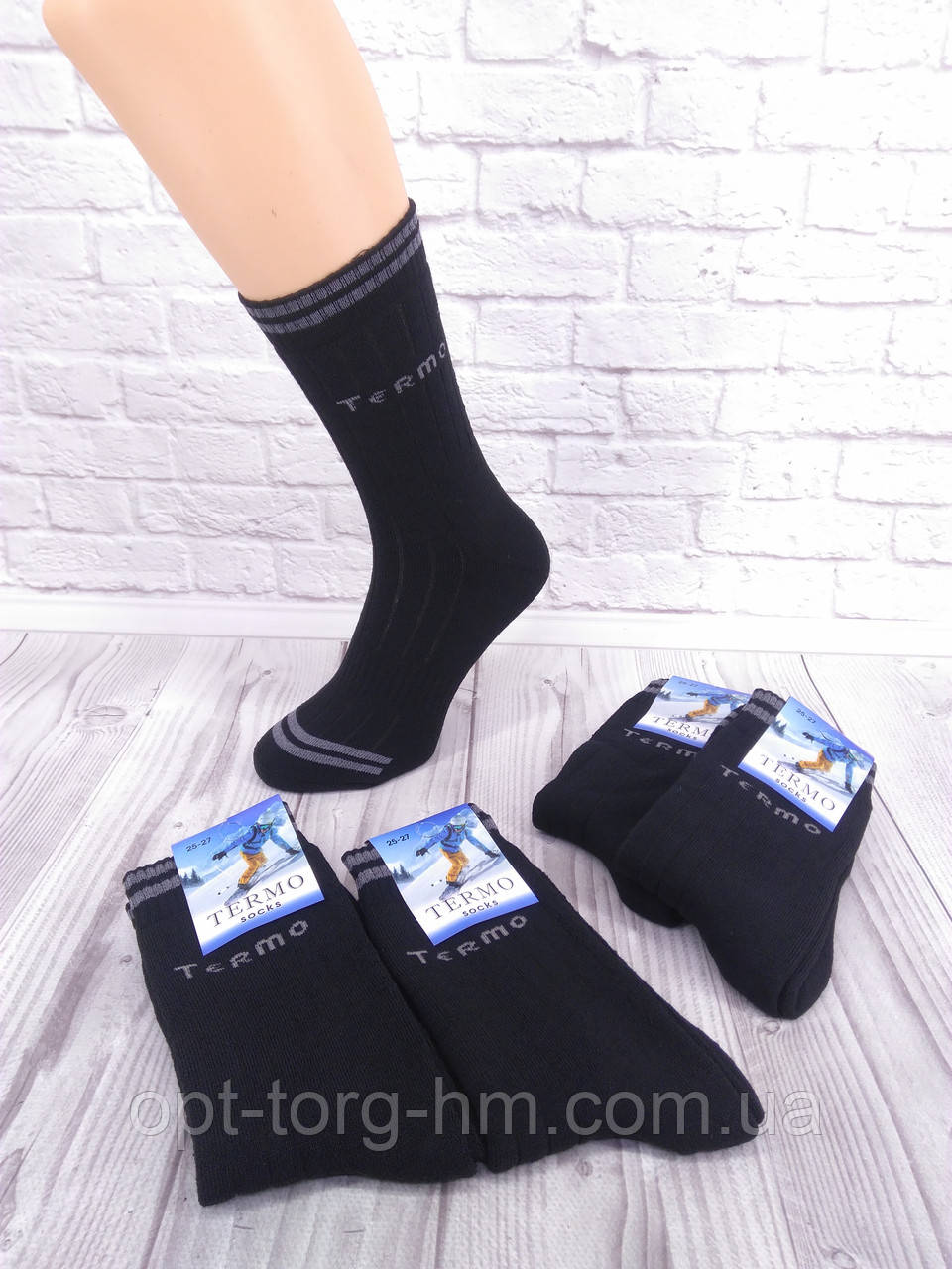 Махровы шкарпетки TERMO 25-27 (12пар/уп)