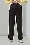 Теплі штани з начосом для вагітних LIS чорні, фото 5