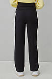 Теплі штани з начосом для вагітних LIS чорні, фото 7