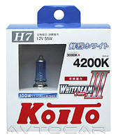 Автолампы Koito WhiteBeam III 4200K H7 P0755W (комплект 2шт ) Япония следы монтажа