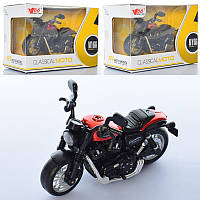Мотоцикл игрушка MY66-M1115, металлический, инерционный, 12см
