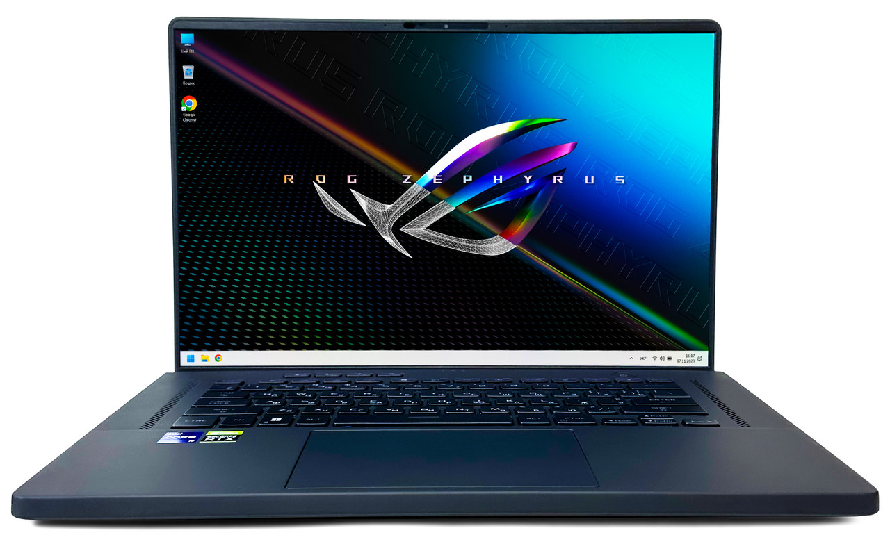 Ноутбук Asus ROG Zephyrus M16 GU603ZW: Core i9-12900H / DDR5 16 ГБ / RTX 3070 Ti /SSD 1 ТБ /16" QHD+