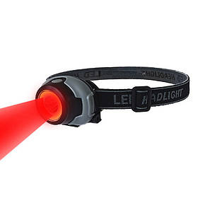 Ліхтар налобний з червоним світлом KX-1802 R+COB (3xAAA) + батарейки в подарунок