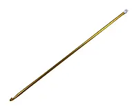 Крючок для вязания длинный №6 алюминиевый цветной 35 см