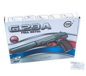 Іграшка пістолет Макарова з Глушником Galaxy G29A корпус метал