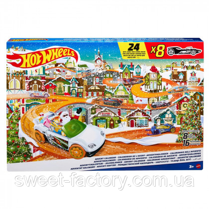 Адвент Календар Hot Wheels Advent Calendar 2023 24s, фото 1