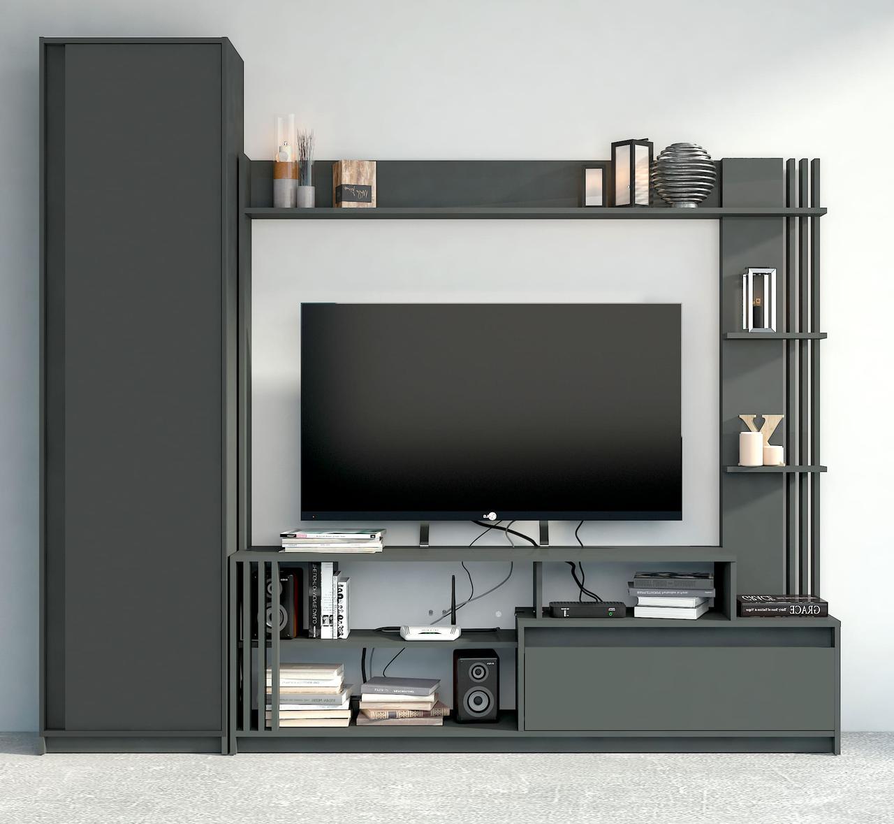 Вітальня Брайт із шафою антрацит (Мастер-Форм), фото 1