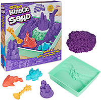 Набор кинетического песка Kinetic Sand Замок из песка фиолетовый Spin Master 6067477