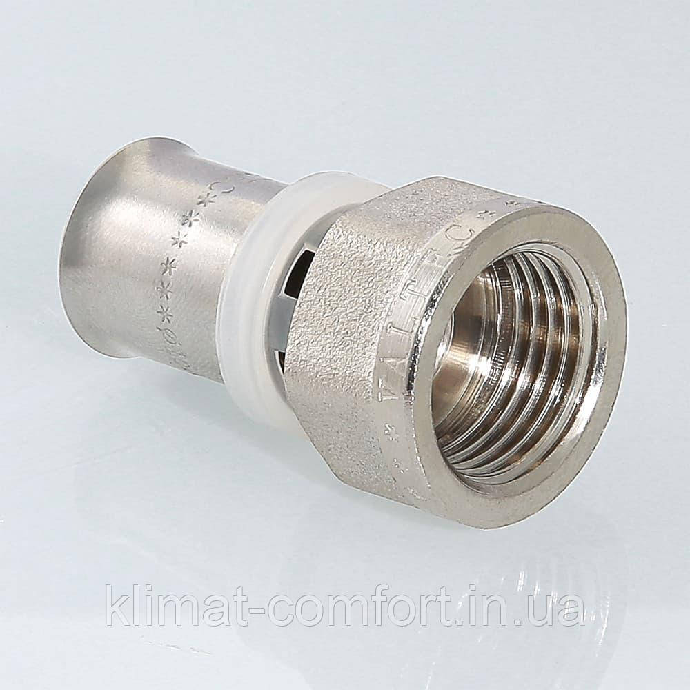 Прес-фітинг Valtec з'єднувач вн 20х1/2" VTm.202.N.002004