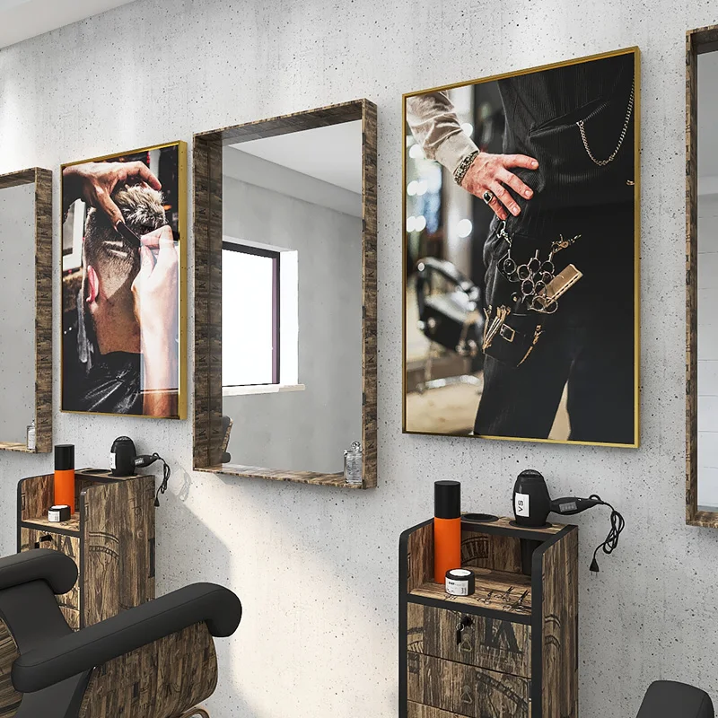 Друк на полотні для оздоблення інтер'єру для Барбершопа, фото 1