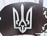Флюгер Прапор з гербом України, флюгер на дах з металу 2 мм., фото 4