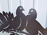 Флюгер Голуби, флюгер на дах з металу 2 мм., фото 4