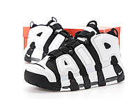 Мужские кроссовки Nike Air More Uptempo 96 White Black бело-черные