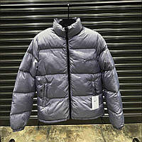 Куртка мужская Nike пуховик серый зимний без капюшона теплый модный до -10