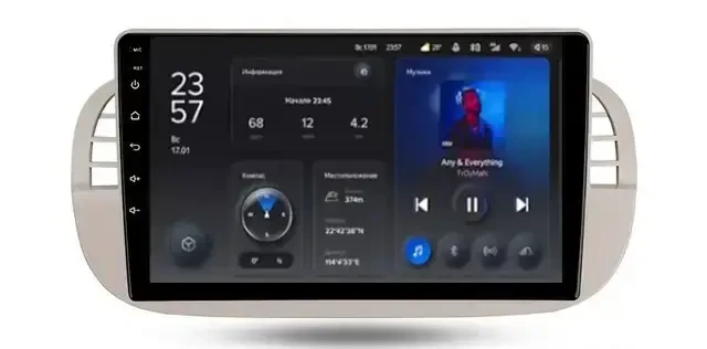 Штатна магнітола Teyes X1 Fiat 500 (2007-2014) Android