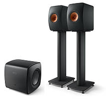 KEF LS50W II Wireless Speakers & KC62 Sub & S2 Stands