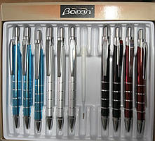 Ручка Baixin автоматична металева синя BP-711 MIX