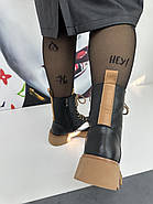 Черевики жіночі зимові MeegoComfort F2362250F-BLACK чорні на шнурівці 36, фото 8