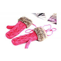 Теплі в'язані рукавиці продаж