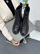 Черевики жіночі MyClassic W113-T1ZM зимові на шнурівці чорні 36, фото 2