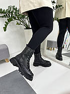 Черевики жіночі MyClassic W113-T1ZM зимові на шнурівці чорні 36, фото 4