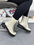 Черевики жіночі MyClassic W113-T3ZM зимові на шнурівці білі 36, фото 6