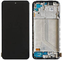 Дисплей для Xiaomi Redmi Note 10 4G, Redmi Note 10S із сенсором чорний + рамка TFT