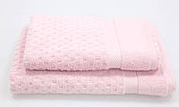 Набор полотенец 50*85, 75*150 розовый Pavia 21634