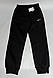 Теплі чоловічі спортивні штани Pm, зимові трикотажні спортивні штани чорні. Чоловічий одяг, фото 2