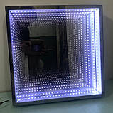 Панель дзеркало з логотипом з ефектом нескінченність (3D дзеркало) для сенсорної кімнати 50*50 см ST-161, фото 4