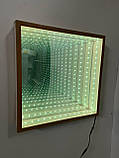 Панель дзеркало з логотипом з ефектом нескінченність (3D дзеркало) для сенсорної кімнати 50*50 см ST-161, фото 6