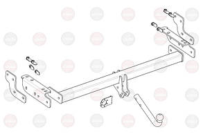 Фаркоп JAC T8 (2018-) (фаркоп Джак Т8) VasTol