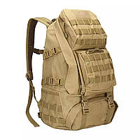 Рюкзак камуфляжний тактичний водостійкий AKL-B35, туристичний 50л Хакі армійський зелений