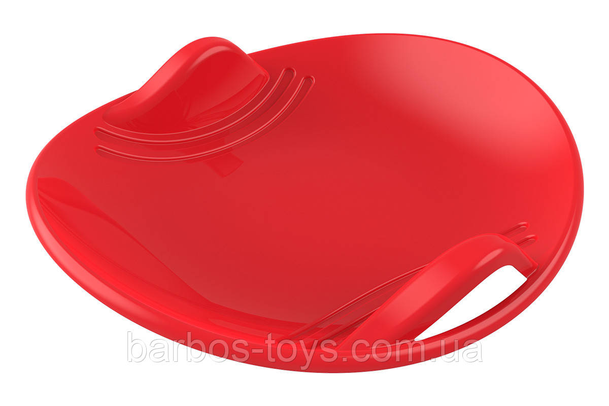 Іграшка дитяча тарілка на сніг кругла синя "Сані-льодяники ТехноК"